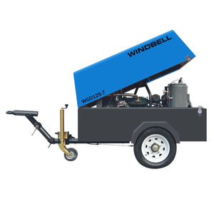 Windbell WGD125 125 CFM 35 HP Trailer Air Compressor