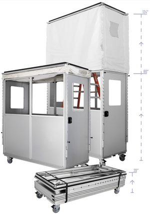 Abatement Technologies AIRE GUARDIAN® AG5000 Carro de polvo de contención móvil