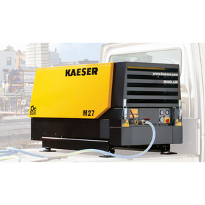 Kaeser M27 Utility Skid MobilAir 92 CFM 21 HP Portable Air Compressor