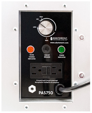 Depurador de aire portátil HEPA-AIRE® PAS750 de Abatement Technologies - 750 CFM