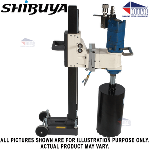 Shibuya TS-540H Taladro hidráulico con base de anclaje de 16" Diteq DR1027