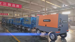 Windbell WGD385 385 CFM 140 HP Trailer Air Compressor