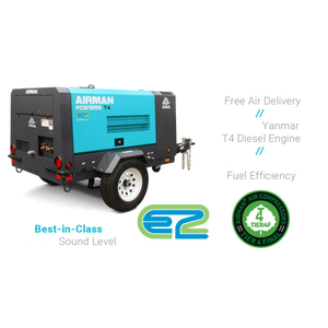 Airman PD185S Trailer Tow Behind Diesel Air Compressor 185 CFM 100psi