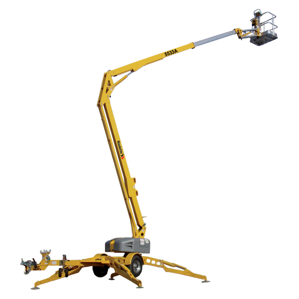 Elevador de pluma montado en remolque Haulotte 5533A - NUEVO 2024