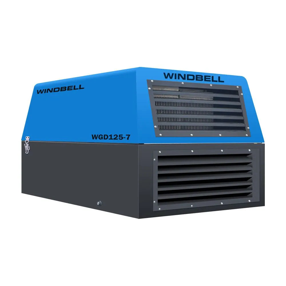 Windbell WGD125 125 CFM 35 HP Trailer Air Compressor