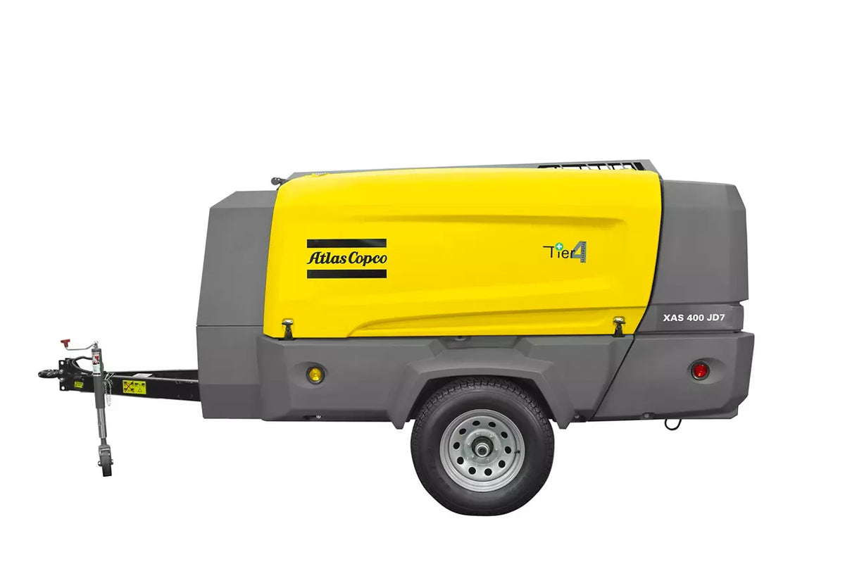 Atlas Copco XAS 400-150 PACE JD Trailer Air Compressor 400-440 CFM