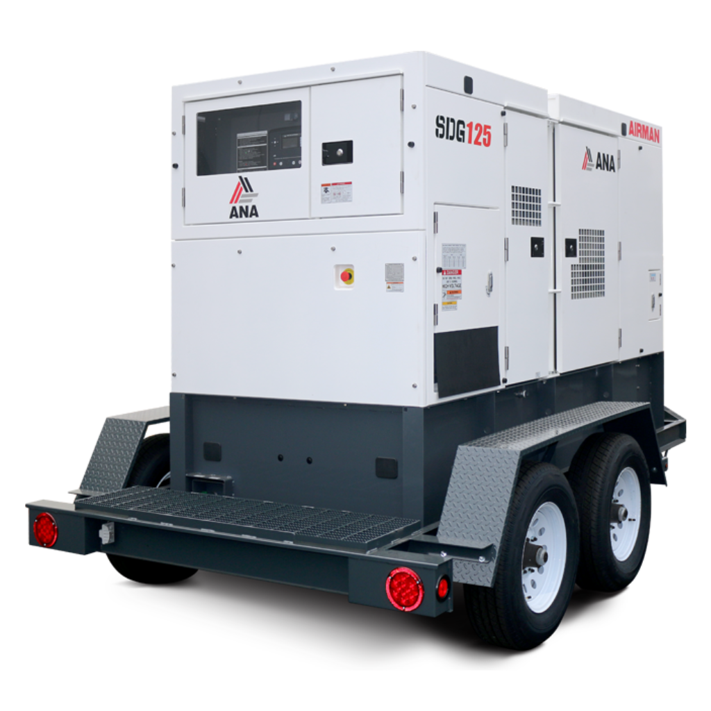 Airman SDG125S 8E1 125 kVA Prime Power 23.2 Hrs Runtime Isuzu