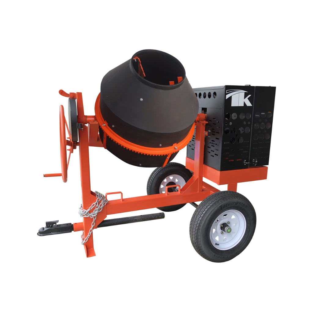 TK Equipment CM9P Concrete Mixer, 9 cubic ft, 1.5 HP, 115/230V, 1 Phase