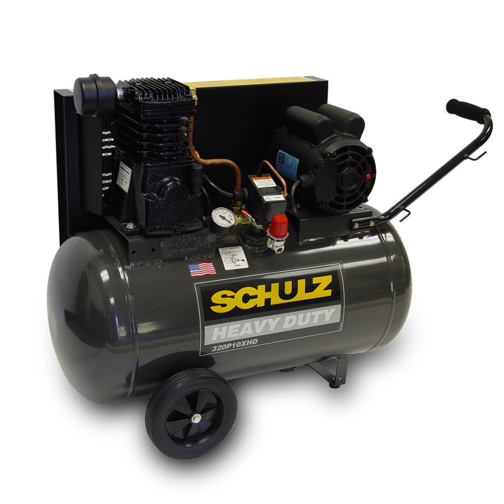 Schulz of America 220P10X 125 PSI @ 10.0 CFM Compresor de aire horizontal portátil de servicio pesado