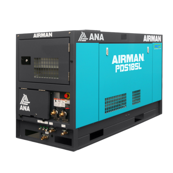 Airman PDS185L-5E1 185 CFM 47.6 HP Yanmar Diesel Utility Mount Air Com ...
