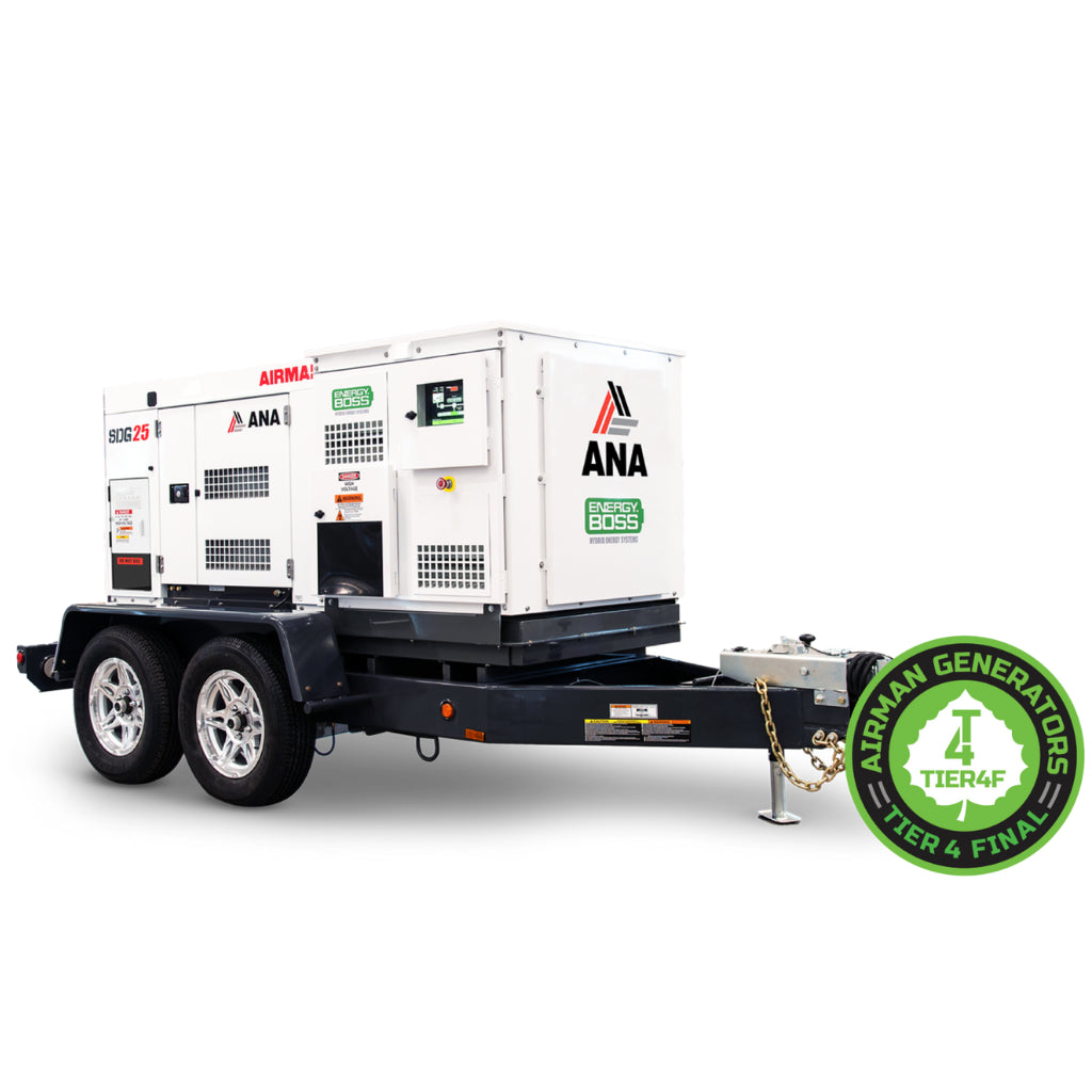Airman ANA EnergyBoss25-15‬ 30kVA/24kW Hybrid Energy Isuzu Mobile Generator
