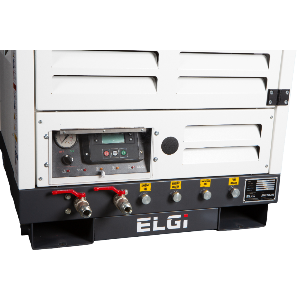 Compresor de aire de montaje utilitario ELGi DS185T4F 185 CFM 49 HP