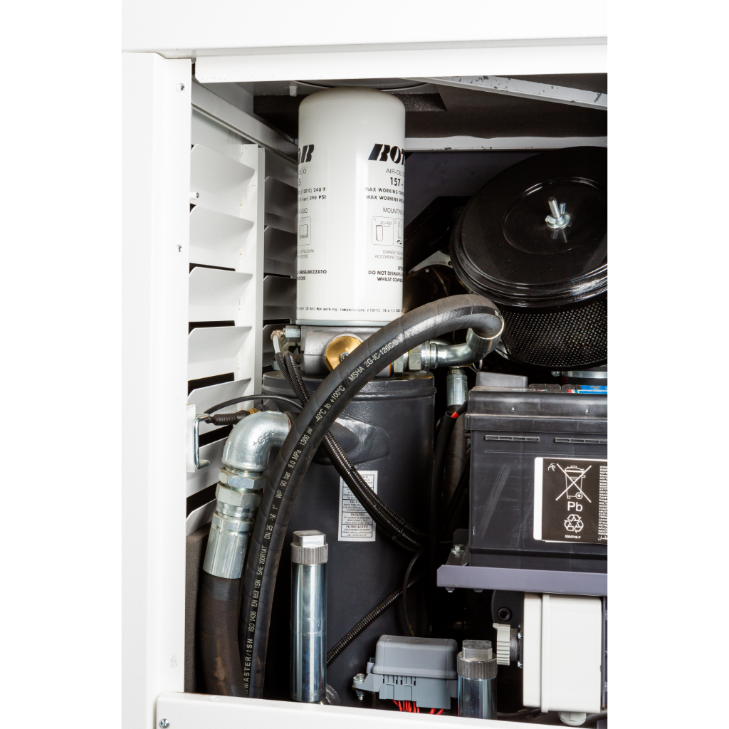 Compresor de aire de montaje utilitario ELGi DS185T4F 185 CFM 49 HP