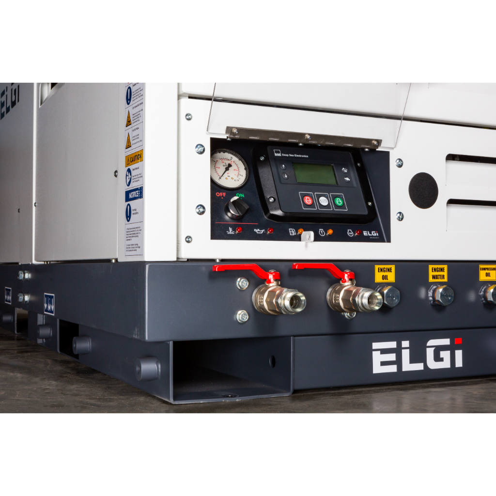 Compresor de aire de montaje utilitario ELGi DS185T4F 185 CFM 49 HP