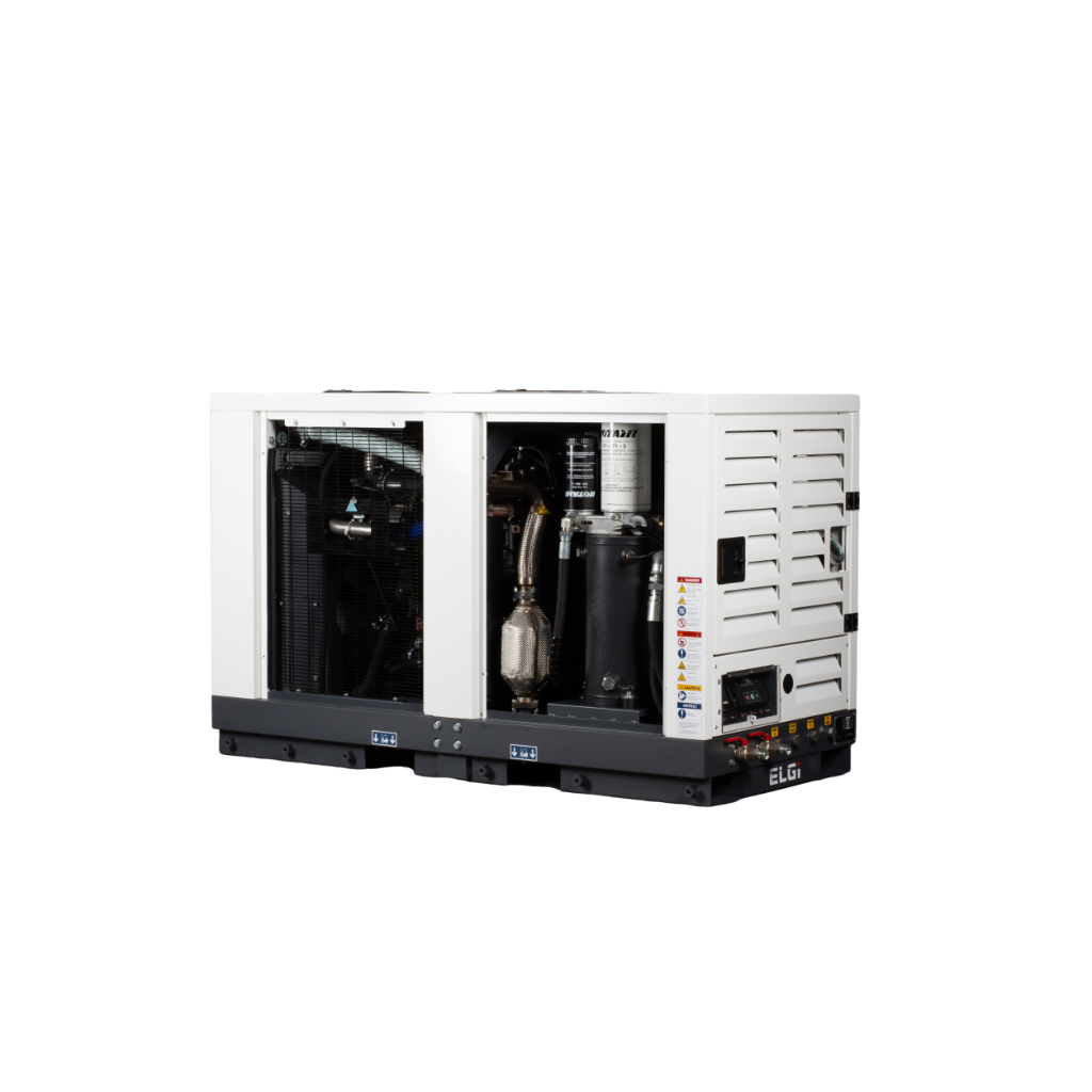 Compresor de aire de montaje utilitario ELGi DS185T4F 185 CFM 49 HP