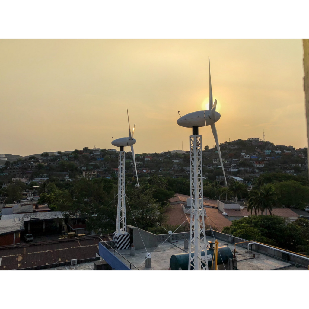 Ryse E20 Wind Turbine 20 kWp Grid Connected, 4 phase 60 Hz 480V E20GVI24480