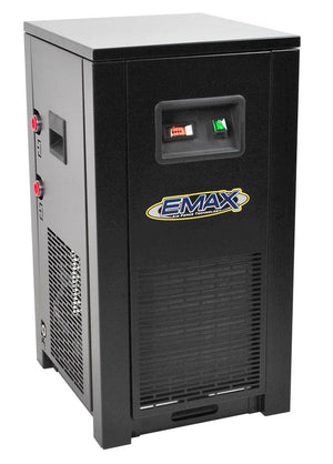 EMAX ESP10V120Y3PK E450 Series - 10 HP Piston Air Compressor with 58 CFM Air Dryer, Silent Air, 3 Phase, 120 gal. Vertical, w/ 3CYL Pressure Lube Pump