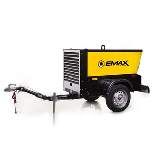 EMAX EDS090ST, EDS090TR Truck/Trailer Mounted Kubota Diesel Driven 90 CFM 24 HP Rotary Screw Air Compressor