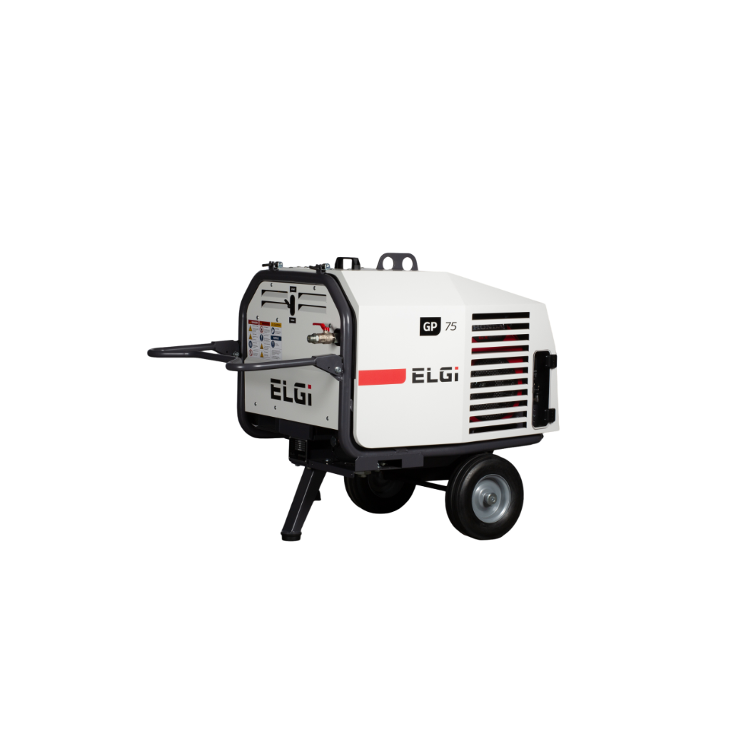 Compresor de aire portátil ELGi GP75 75 CFM 22,5 HP