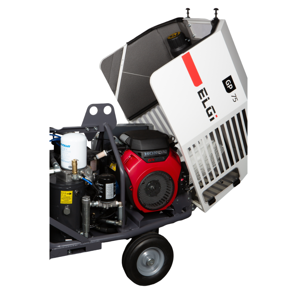 Compresor de aire portátil ELGi GP75 75 CFM 22,5 HP