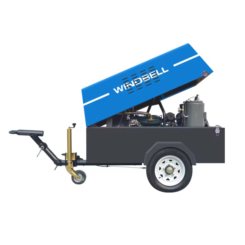Windbell WGD100 105 CFM 30 HP Trailer Air Compressor