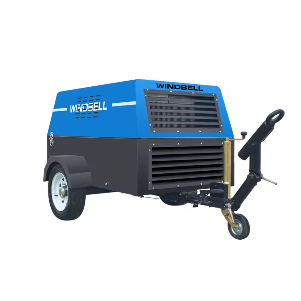 Windbell WGD100 105 CFM 30 HP Trailer Air Compressor
