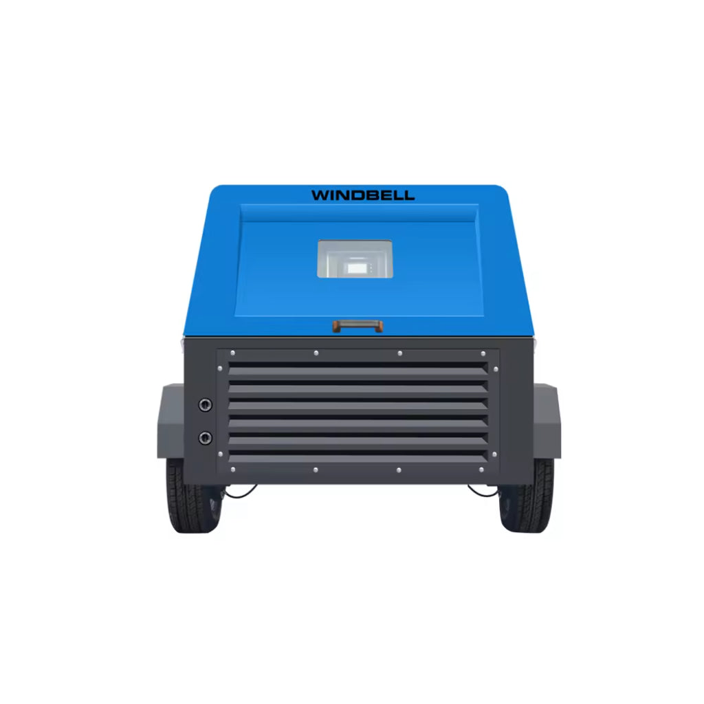 Windbell WGD100 105 CFM 30 HP Trailer Air Compressor