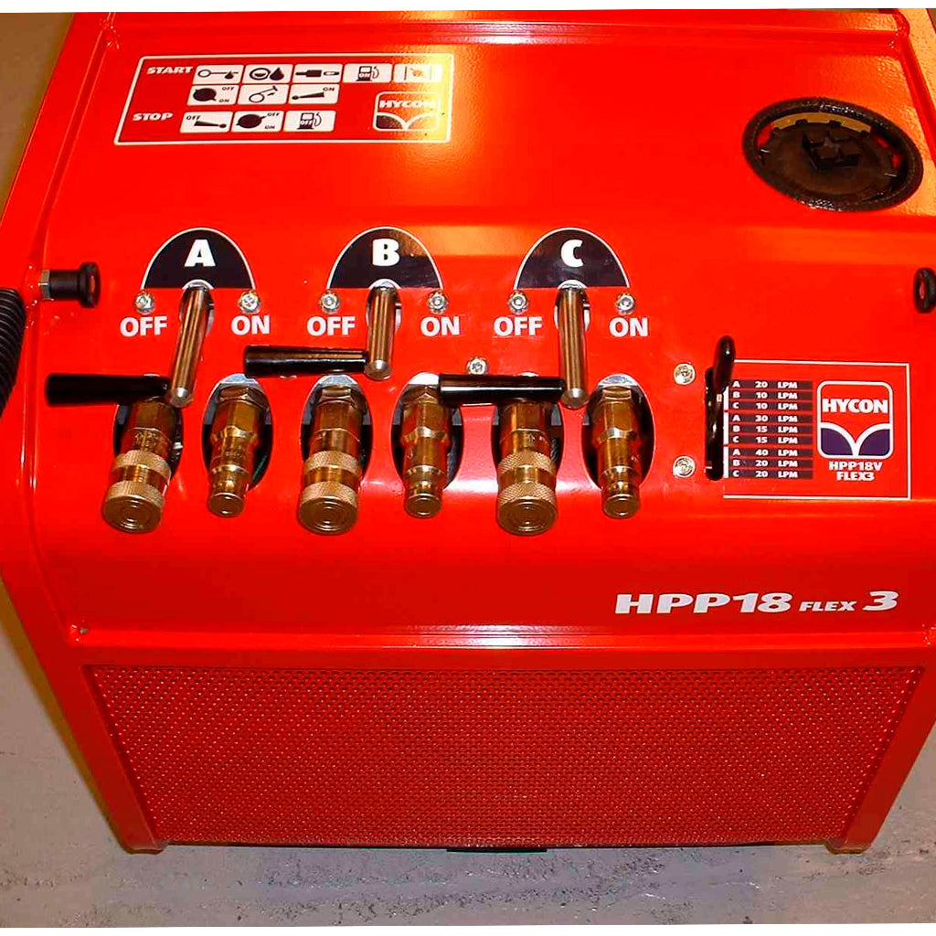 Paquete de energía hidráulica Hycon HPP18V-MF 18BV 5/8/10GPM Diteq P00024