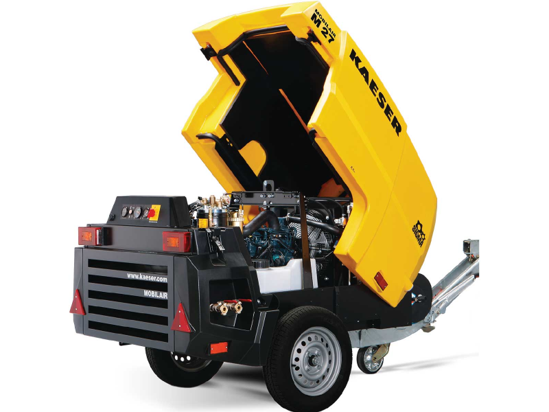 Compresor de aire portátil Kaeser M27PE MobilAir 92 CFM 21 HP