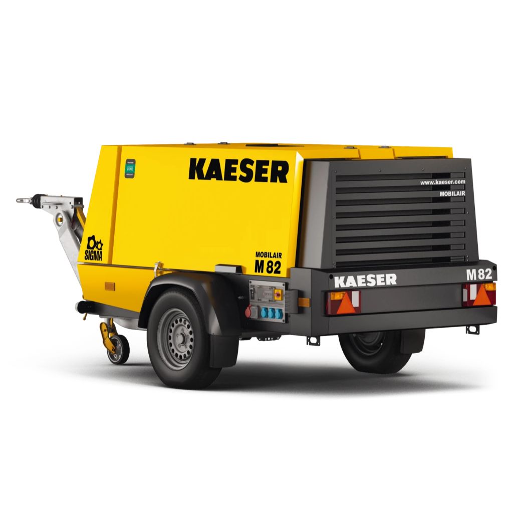 Compresor de aire portátil Kaeser M82 MobilAir 295 CFM 68 HP