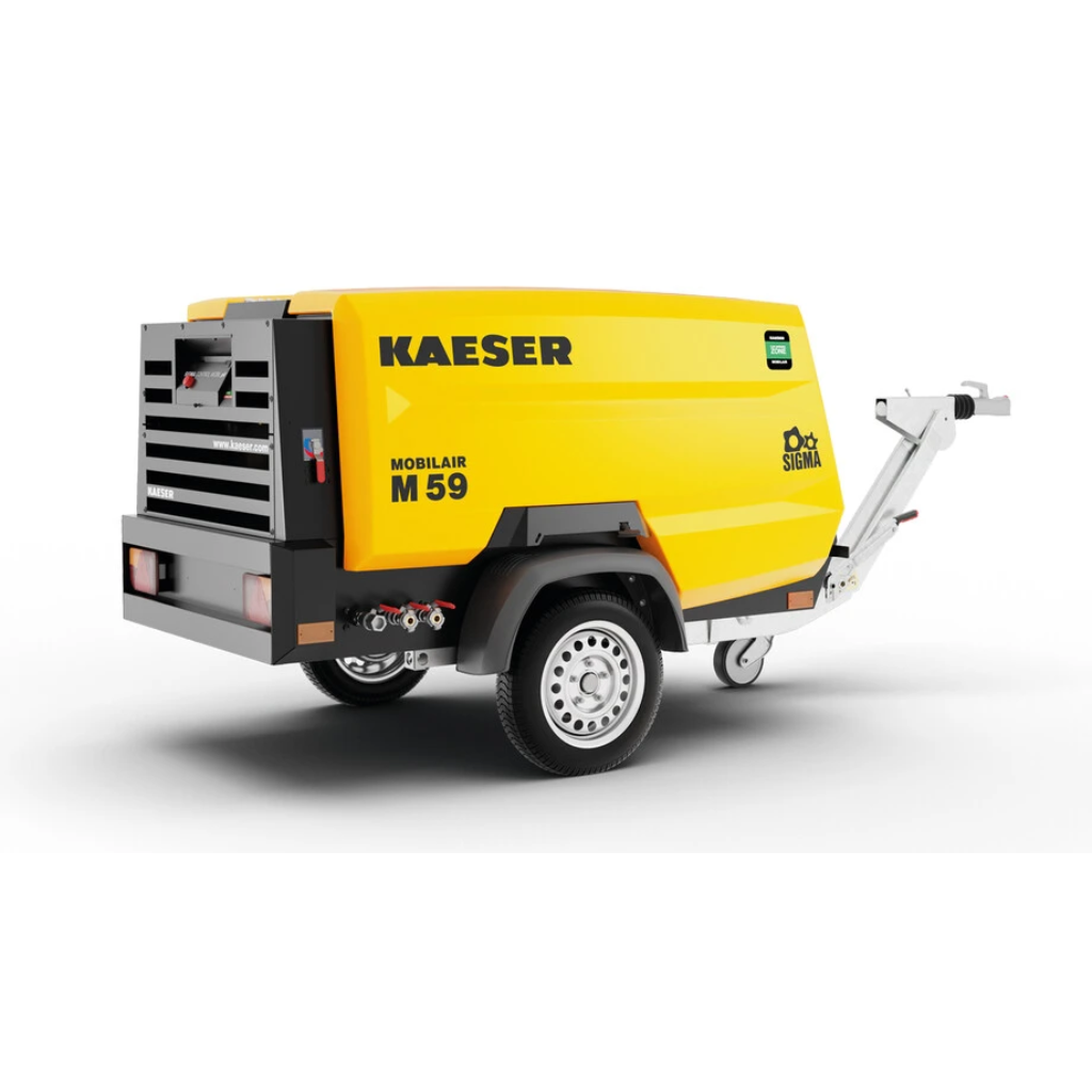 Compresor de aire portátil Kaeser M59PE MobilAir 195 CFM 48 HP