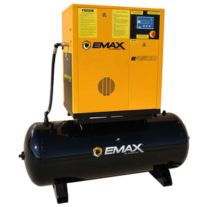 EMAX Industrial Plus E4500 Series Emax Variable Speed 20HP 3P Rotary Screw Mounted on 120G Tank (no dryer)- ERV0201203