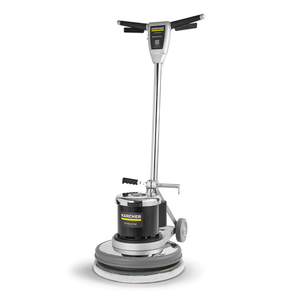 Karcher BDS 43/175 C, Bruñidora de 17 pulgadas con operador a pie, eléctrica, 17 pulgadas, 175 RPM, velocidad única, 1,5 hp, cable de 50 pies