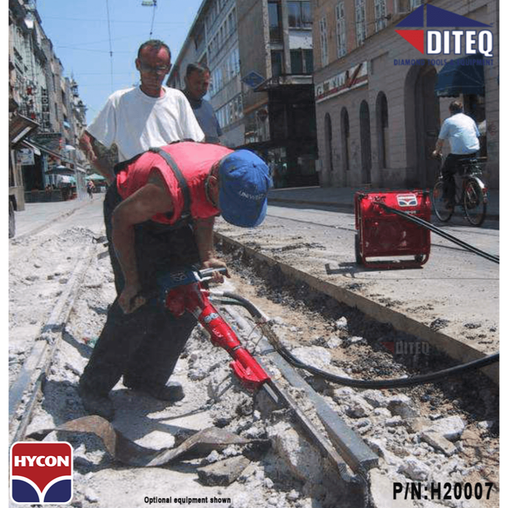 Rompedor de mano Hycon HH27 - 70LBS x 1-1/8&quot; HEX SUBMARINO H20009W Diteq